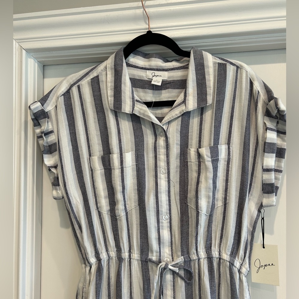 Japna lightweight striped shirt dress. New with tags. Size L. - Picture 2 of 7
